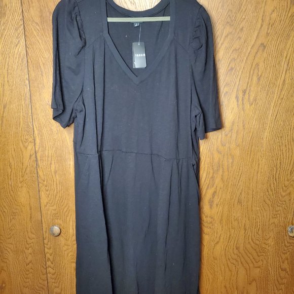 Torrid NEW! NWT Mini Slub Puff Sleeve Skater Dress - Picture 5 of 7